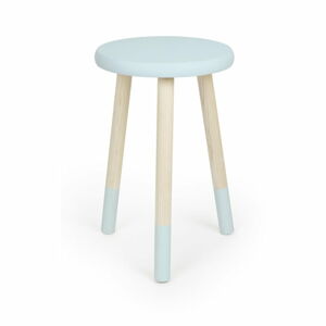 Niebieski drewniany stołek Little Nice Things Calcetines