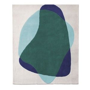 Zielono-szary dywan z czystej wełny HARTÔ Jane, 180x220 cm