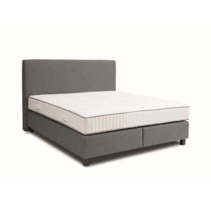 Szare łóżko kontynentalne Revor Roma, 180x200 cm