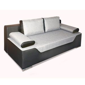 Szaro-biała sofa rozkładana Sinkro Cleo