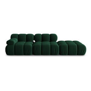 Zielona aksamitna sofa 282 cm Bellis – Micadoni Home