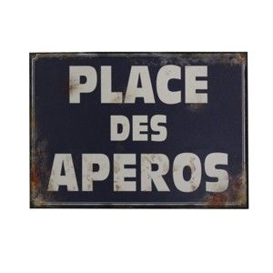 Tabliczka z blachy Antic Line Place Des Aperos