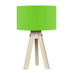 Lampa stołowa z zielonym abażurem Kate Louise Naturel