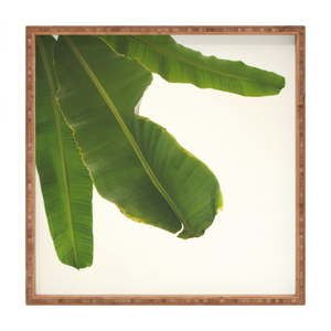 Drewniana taca dekoracyjna Leaf, 40x40 cm