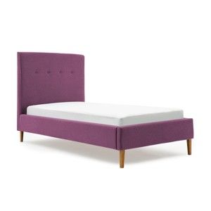 Fioletowe łóżko dziecięce PumPim Noa, 200x90 cm