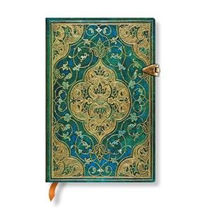 Notes w linie w twardej oprawie Paperblanks Turquoise Chronicles, 9,5x14 cm