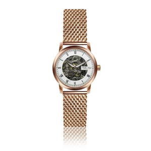 Damski zegarek z różowozłotym paskiem ze stali nierdzewnej Walter Bach Kartio