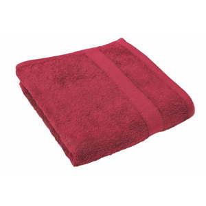 Czerwony ręcznik Tiseco Home Studio, 50x100 cm