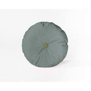 Okrągła poduszka dekoracyjna z aksamitnym obiciem Velvet Atelier Turquoise, ⌀ 35 cm