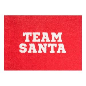 Czerwona wycieraczka Hans Home StateMat Team Santa, 50x75 cm