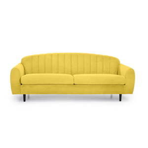 Żółta sofa 3-osobowa Scandic