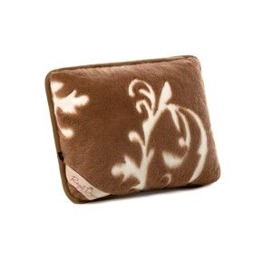 Brązowa poduszka z wełny wielbłąda  Royal Dream Cappucino and Chocolate, 50x60 cm