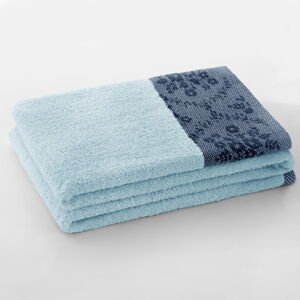 Niebieski bawełniany ręcznik kąpielowy frotte 70x140 cm Crea – AmeliaHome