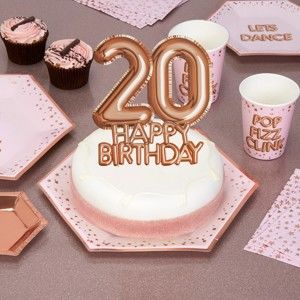 Napis dekoracyjny na tort z numerem 20 Neviti Glitz & Glamour