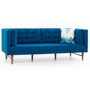 Niebieska sofa 3-osobowa Balcab Home Eva