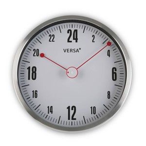 Szary okrągły zegar ścienny Versa Silly, ø 30 cm