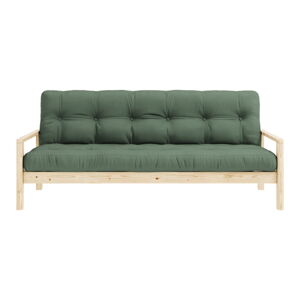 Zielona rozkładana sofa 205 cm Knob – Karup Design