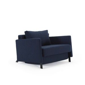 Niebieski fotel rozkładany Innovation Cubed