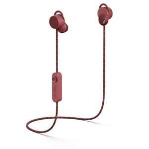Czerwone douszne słuchawki bezprzewodowe Bluetooth Urbanears JAKAN Mulberry Red