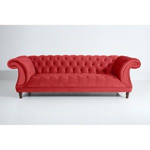 Czerwona sofa trzyosobowa Max Winzer Ivette