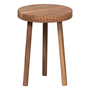 Okrągły stolik z litego drewna akacjowego ø 32 cm Manzi – WOOOD