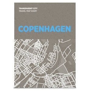 Mapa z kartkami na notatki Palomar Transparent City Kopenhaga