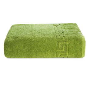Zielony ręcznik kąpielowy z bawełny Kate Louise Pauline, 70x140 cm