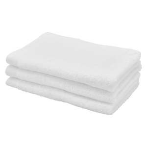 Biały ręcznik z domieszką bawełny Aquanova Riga, 30x50 cm