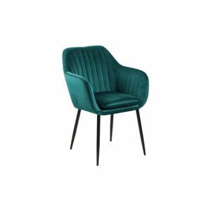 Zielone krzesło z metalowymi nogami loomi.design Emilia