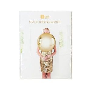 Balon w kolorze złota Talking Tables Orb, ⌀ 40 cm