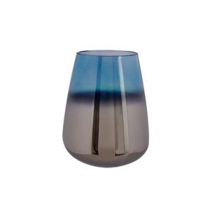 Niebieski wazon szklany PT LIVING Oiled, wys. 18 cm