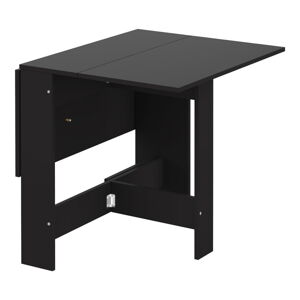 Rozkładany stół z czarnym blatem 76x28 cm Papillon – TemaHome