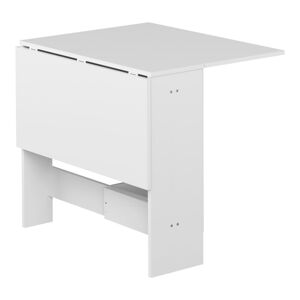 Rozkładany stół z białym blatem 76x28 cm Papillon – TemaHome