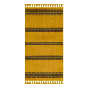 Żółty dywan odpowiedni do prania 180x120 cm − Vitaus