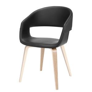 Czarne krzesło do jadalni Interstil Nova Nature