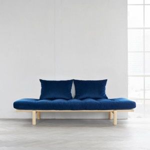 Wielofunkcyjna sofa Karup Pace Natural/Velvet Navy