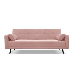 Różowa sofa rozkładana Cosmopolitan Design Bristol