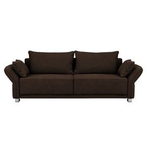 Brązowa 3-osobowa sofa rozkładana Windsor & Co Sofas Casiopeia