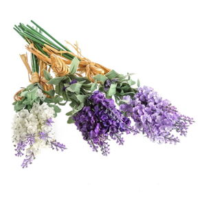 Sztuczne kwiaty zestaw 3 szt. Lavender Bouquet – Casa Selección