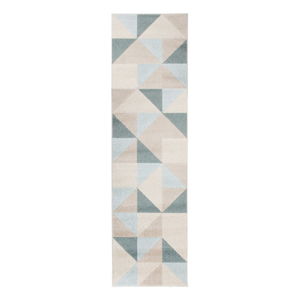 Beżowo-niebieski dywan Flair Rugs Urban Triangle, 60x220 cm