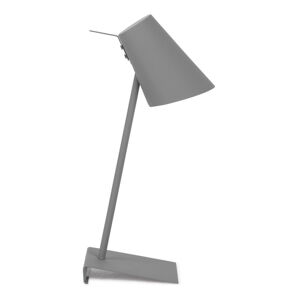Szara lampa stołowa z metalowym kloszem (wysokość 54 cm) Cardiff – it's about RoMi