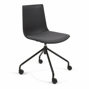 Czarne krzesło biurowe La Forma Ralfi