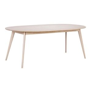 Stół do jadalni z bielonego drewna dębowego Folke Yumi, 102x200 cm