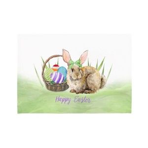 Zestaw 2 mat stołowych Apolena Easter Basket Rabbit, 33x45 cm