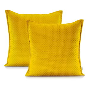 Żółta poszewka na poduszkę DecoKing Carmen, 45x45 cm