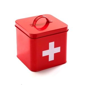 Czerwona apteczka metalowa Versa First Aid Kit