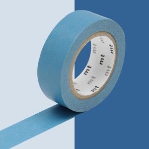 Niebieska taśma dekoracyjna washi MT Masking Tape Uni