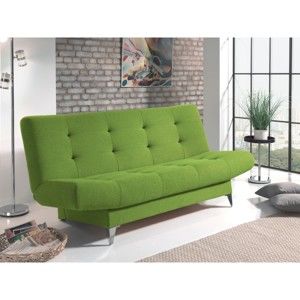 Zielona sofa rozkładana Sinkro Zero