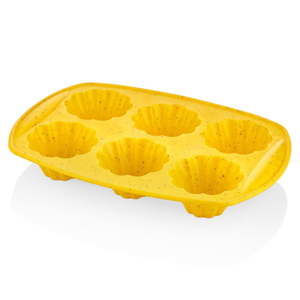 Żółta silikonowa forma na muffiny The Mia Maya