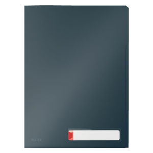 Szary folder z 3 przegródkami Leitz Cosy, A4